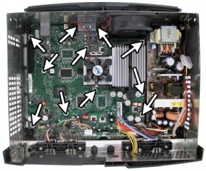 xbox motherboard torx screw location